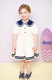 Váy cotton cổ sen thủy thủ bé gái Jelis. HA4566