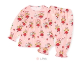 Bộ áo váy cotton thun họa tiết em bé đeo nơ cưỡi chổi bé gái MB. HA4857