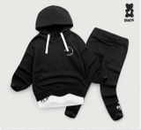 Bộ da cá hoddies in lưng Follow bé gái Jelis. HA5216
