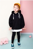 Bộ da cá hoddies in lưng Follow bé gái Jelis. HA5216