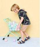 Bộ cotton áo họa tiết lá dừa bé trai Andi. HA3366