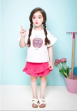 Bộ cotton in hình quả táo quần vạt bèo bé gái Jelis. HA2326