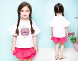 Bộ cotton in hình quả táo quần vạt bèo bé gái Jelis. HA2326