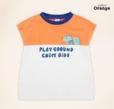 Áo cotton phối màu Play ground chiot bé trai bé gái Moli. HA0603