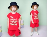 Quần short cotton xước trơn logo Sunset bé trai bé gái Jelis. HA3326