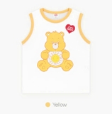 Áo ba lỗ cotton in hình gấu 3 màu bé trai bé gái Care. HA4840