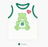Áo ba lỗ cotton in hình gấu 3 màu bé trai bé gái Care. HA4840