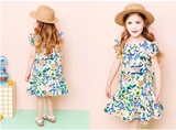 Váy cotton hoa bé gái Andi. HA2254