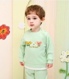 Áo nỉ da cá 3 gấu bông lé gấu bé trai bé gái MM. H4073