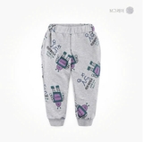 Quần nỉ da cá họa tiết robot bé trai bé gái MM. HA3030