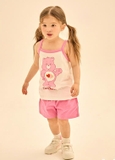 Bộ cotton dây gấu tim 3 màu bé trai bé gái Care. HA1451