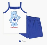 Bộ cotton dây gấu tim 3 màu bé trai bé gái Care. HA1451