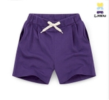 Quần short cotton xước túi hậu Fresh bé trai bé gái Jelis. HA2346