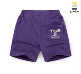 Quần short cotton xước túi hậu Fresh bé trai bé gái Jelis. HA2346