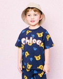 Áo cotton hè họa tiết gấu xù Chloe bé trai Hej. HA0042