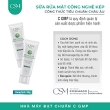 Sữa rửa mặt kép COSIMAGO 50gr -tẩy tbc sạch sâu dưỡng ẩm hỗ trợ sáng da làm dịu và giảm sưng viêm do mụn