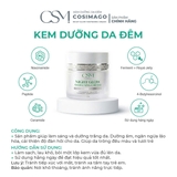 Cosimago Kem Dưỡng Trắng Da Ban Đêm Night Glow Whitening Cream 20g - Cấp Ẩm Khóa Ẩm Hỗ Trợ Phục Hồi Da Khô Yếu