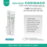 Kem Dưỡng Trắng Ban Ngày COSIMAGO LUMINOUS WHITE DAY CREAM 20gr - Nâng Tone Chống Nắng - Dưỡng Sáng Da - Cấp Ẩm - Phục Hồi Da
