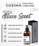 Xịt khử mùi hôi cơ thể (nách , chân ) Cosima 60ml màu Xám