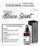 Xịt khử mùi hôi cơ thể (nách , chân ) Cosima 60ml màu Xám