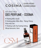 Xịt khử mùi hôi cơ thể ( nách , chân ) Cosima 60ml Màu Nâu Đất