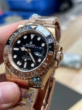 NEW 2022 / CLEAN FACTORY BEST 1:1 / ROLEX GMT MASTER II VER.4 EVEROSE GOLD CAL.3285