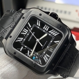 NEW 2021 / V6 FACTORY BEST 1:1 / CARTIER SANTOS DE LARGE WSSA0039 DLC BLACK
