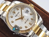 DJ FACTORY BEST 1:1 / ROLEX DATEJUST 36 BRACELET 3D GOLD 18K