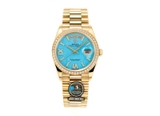 NEW 2023 / RA FACTORY BEST 1:1 / ROLEX DAYDATE 128238 GOLD 36 x 12,5MM DIAMOND BEZEL 💎 CORE 2834