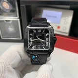 NEW 2021 / V6 FACTORY BEST 1:1 / CARTIER SANTOS DE LARGE WSSA0039 DLC BLACK