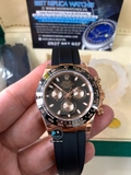 NEW 2021 / N FACTORY BEST 1:1 / ROLEX DAYTONA CAL.4130 OYSTERFLEX EVEROSE GOLD VER.4