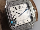 A8 FACTORY BEST 1:1 / CARTIER SANTOS DE LARGE WSSA0009 DIAMOND