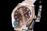 AR FACTORY BEST 1:1 / ROLEX DATEJUST 41 BRACELET CHOCOLATE GOLD