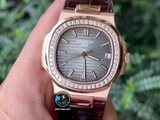 VIP NEW 2021 / ORIGINAL FACTORY BEST 1:1 / PATEK PHILIPPE NAUTILUS 5711/1R 40MM VÀNG HỒNG 18K. VÀNG KIM CƯƠNG THIÊN NHIÊN