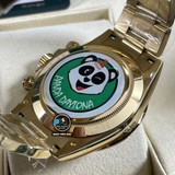 NEW 2022 / BETTER (3K) FACTORY BEST 1:1 / ROLEX DAYTONA OYSTER GREEN GOLD 40 x 12,2MM CAL.4130