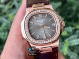 VIP NEW 2021 / ORIGINAL FACTORY BEST 1:1 / PATEK PHILIPPE NAUTILUS 5711/1R 40MM VÀNG HỒNG 18K. VÀNG KIM CƯƠNG THIÊN NHIÊN