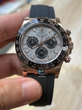 NEW 2023 / BETTER (3K) FACTORY BEST 1:1 / ROLEX DAYTONA 40 x 12,2MM CAL.4130 + THAY ĐỔI MẶT SỐ THIÊN THẠCH VÀ MOB XÀ CỪ THẬT TÙY CHỈNH