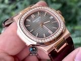 VIP NEW 2021 / ORIGINAL FACTORY BEST 1:1 / PATEK PHILIPPE NAUTILUS 5711/1R 40MM VÀNG HỒNG 18K. VÀNG KIM CƯƠNG THIÊN NHIÊN