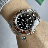 NEW 2022 / GS FACTORY BEST 1:1 / ROLEX GMT MASTER II VER.4 EVEROSE GOLD THÉP 904L CAL.3285
