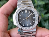 NEW 2022 / 3K FACTORY BEST 1:1 / PATEK PHILIPPE NAUTILUS 5711 DIAMOND BEZEL CAL.324SC