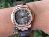 VIP NEW 2021 / ORIGINAL FACTORY BEST 1:1 / PATEK PHILIPPE NAUTILUS 5711/1R 40MM VÀNG HỒNG 18K. VÀNG KIM CƯƠNG THIÊN NHIÊN