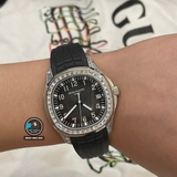 NEW 2023 / FACTORY BEST 1:1 / PATEK PHILIPPE AQUANAUT 5167 FULL KIM 💎BAGUETTE MOISSANITE