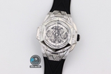 NEW 2021 / HB FACTORY BEST 1:1 / HUBLOT BIG BANG SANG BLEU II CHRONOGRAPH 45MM LIMITED