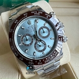 NEW 2022 / BETTER (3K) FACTORY BEST 1:1 / ROLEX DAYTONA OYSTER STEEL 116506IBL BLUE ICE DIAL 40 x 12,2MM CAL.4130