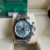 NEW 2022 / BETTER (3K) FACTORY BEST 1:1 / ROLEX DAYTONA OYSTER STEEL 116506IBL BLUE ICE DIAL 40 x 12,2MM CAL.4130