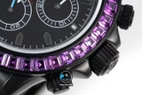NEW 2022 / N FACTORY BEST 1:1 / ROLEX DAYTONA BLANKEN BLACK DCL DIAMOND RAINBOW CAL.4130