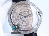 BEST FACTORY BEST 1:1 / CARTIER BALLOON BLEU DIAMOND BAGUETTE 42MM