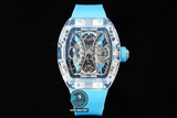 NEW 2021 / RM FACTORY BEST 1:1 / RICHARD MILLER RM 53-02 TOURBILLON SHAPHIRE CRYSTAL LIMITED