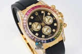 NEW 2022 / JVS FACTORY BEST 1:1 / ROLEX DAYTONA OYSTER RAINBOW 🌈 DIAMOND 40 X 12,5MM CAL.7750