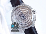 BEST FACTORY BEST 1:1 / CARTIER BALLOON BLEU DIAMOND BAGUETTE 42MM